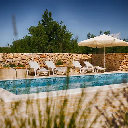With Pool, Garden, In A Quiet Small Village - By Traveler Tourist Agency Krk - Id 2179